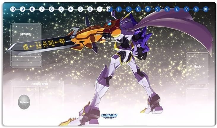 Mlikemat New DTCG Duel Playmat Digimon Diaboromon Trading Card Game TCG CCG Mat Pad + Free Bag (ZD002-05-SM) - Image 2